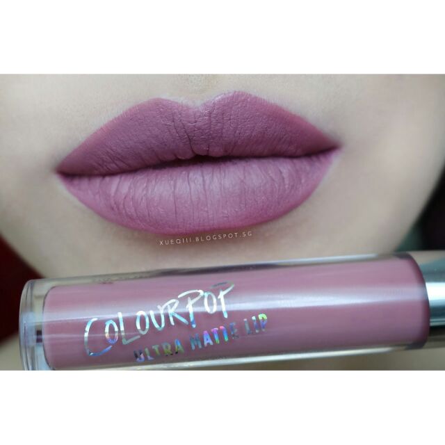 colourpop matte liquid lipstick in clueless