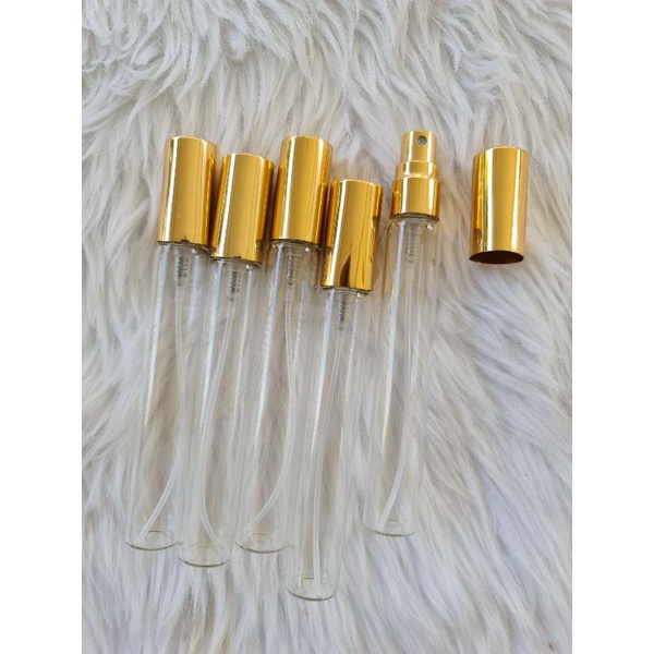 Glass spray bottle gold aluminum spray 12ml | Shopee Philippines