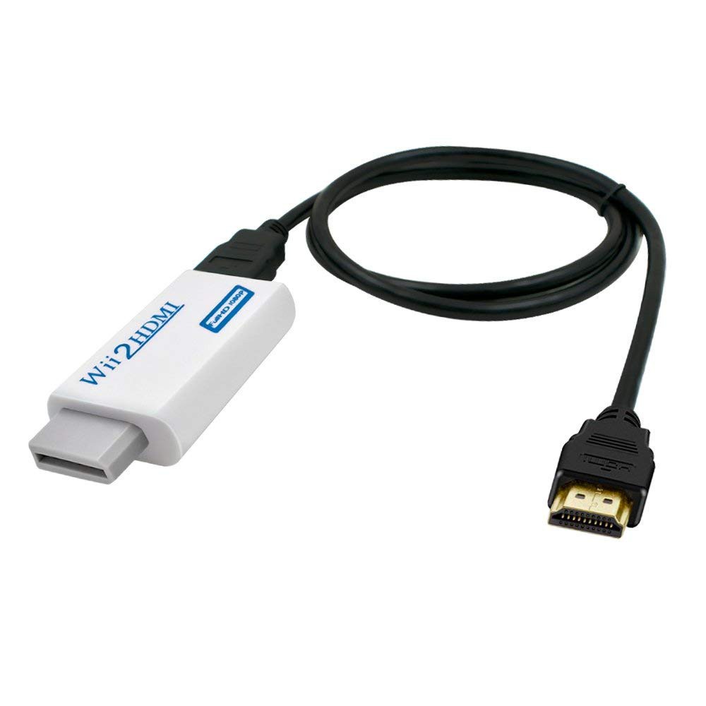 For Wii to HDMI Converter with 5ft High Speed HDMI Cable Wii2HDMI