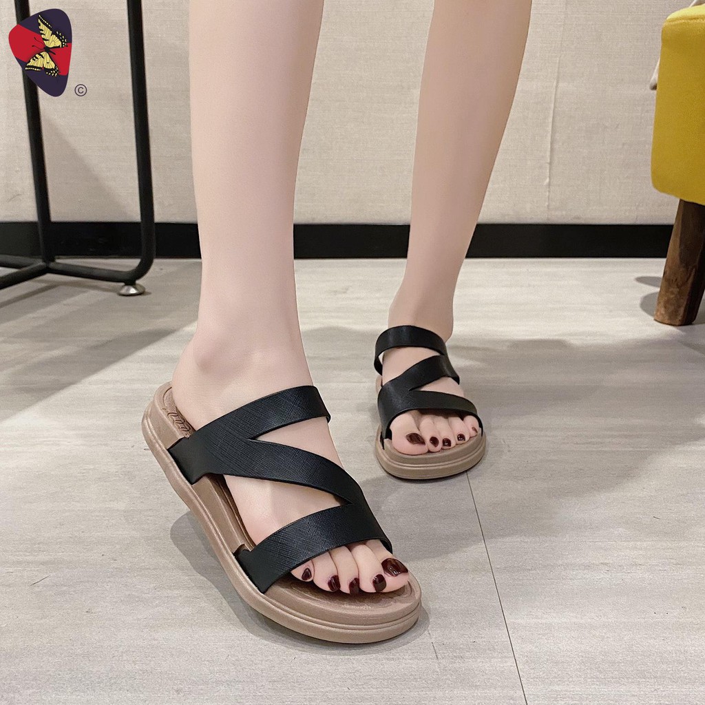 Katerina fashion flat sandals#FA-07 | Shopee Philippines