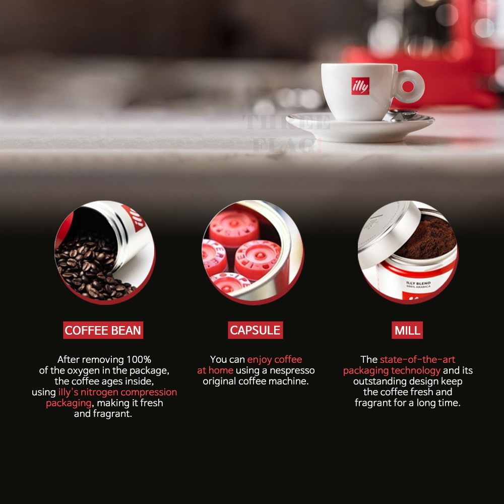 Illy Capsule Coffee For Nespresso Machine 1box 10capsules Classico Forte Intenso Lungo Decaffeinato Shopee Philippines