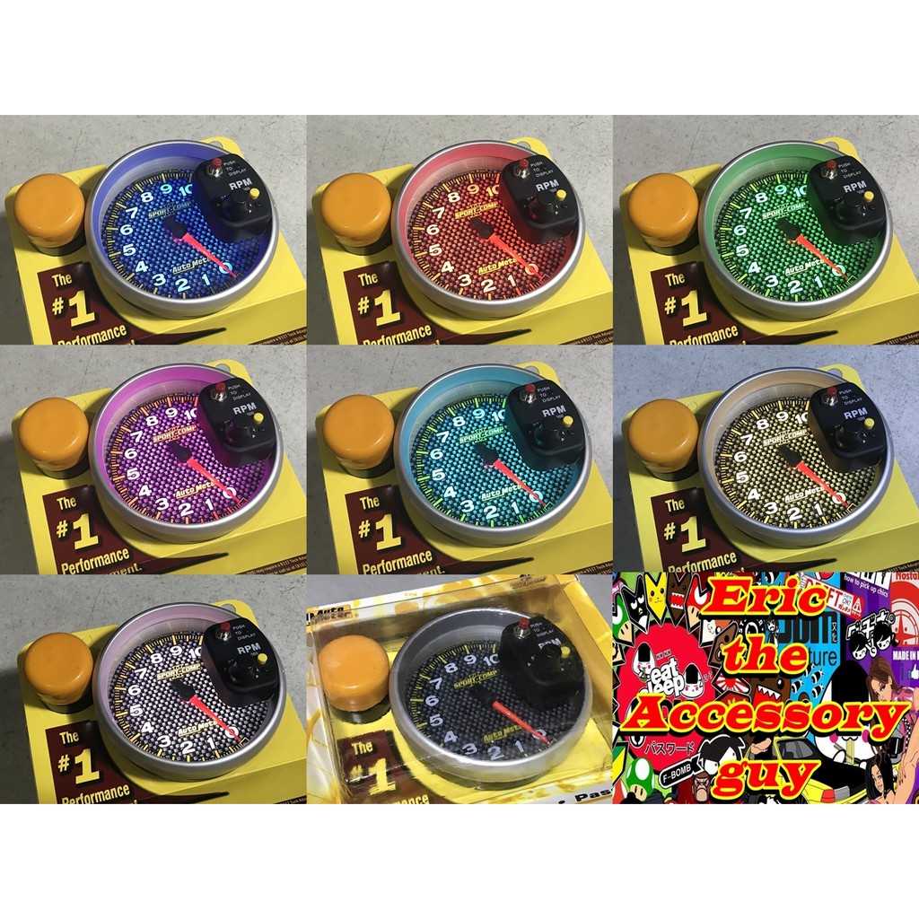 Tachometer with Shift light(5 inches Carbon Face) Shopee Philippines