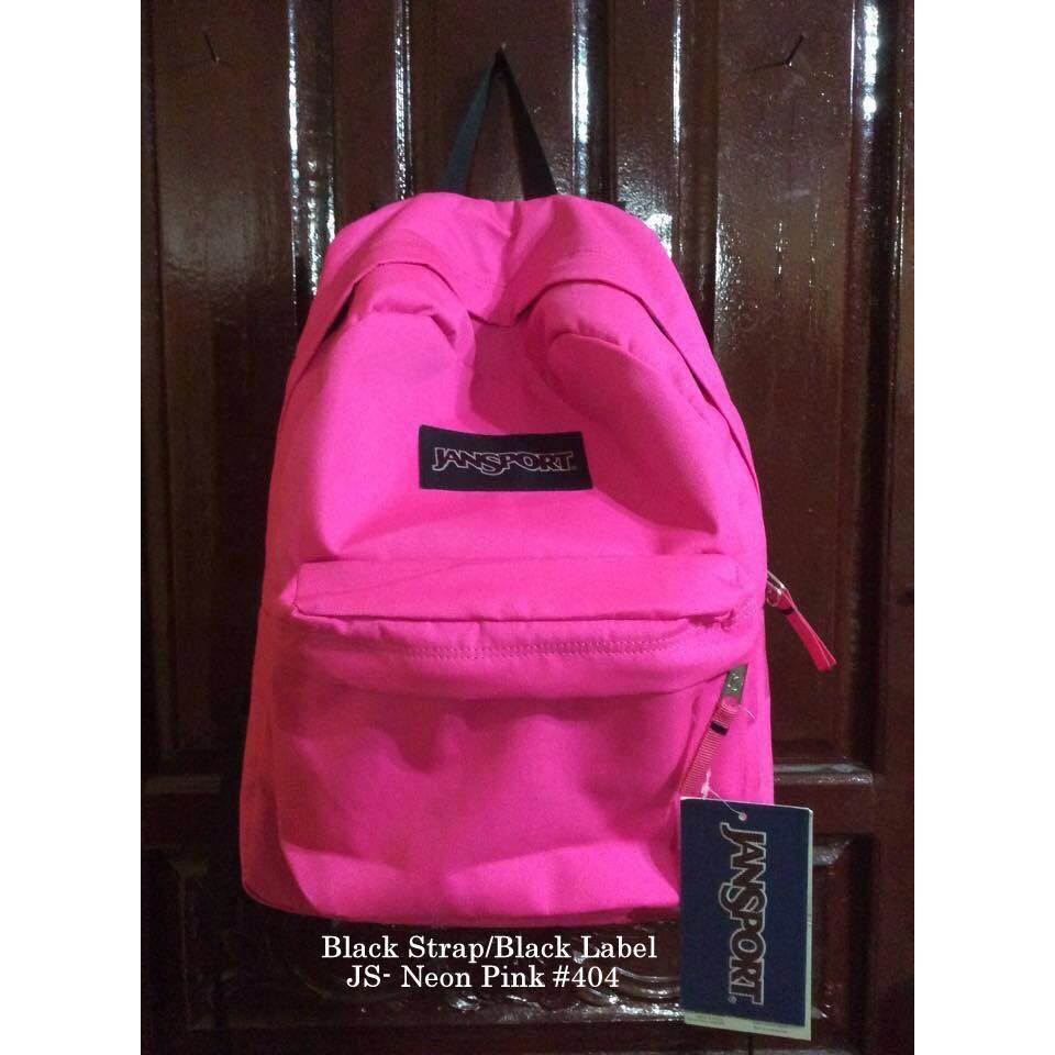 neon pink jansport backpack