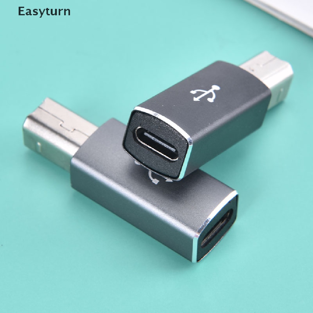 Easyturn USB Type C Female to USB B Male Adapter for Scanner Printer