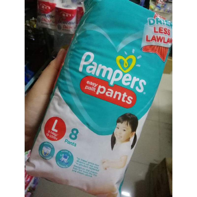 pampers pants large 8