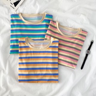 LVLIN Korean Style Stripe T-Shirt for Women