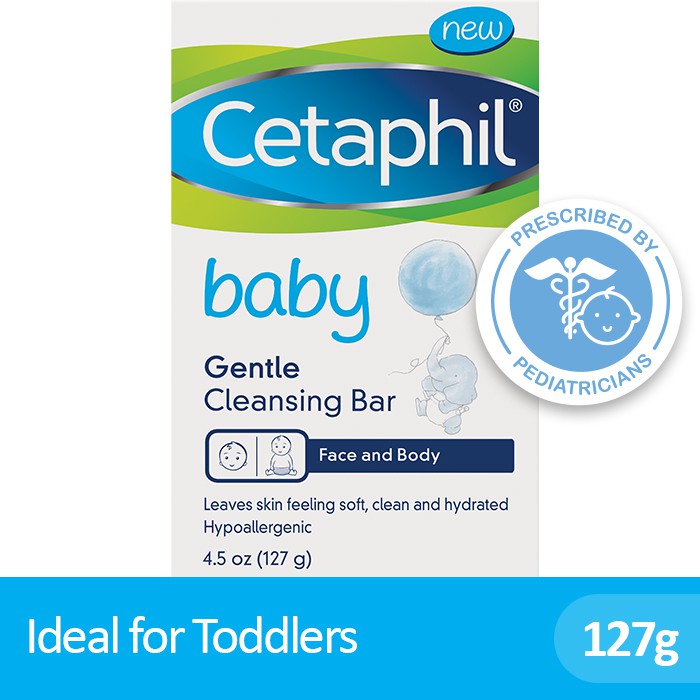 Cetaphil Baby Bar 127g [Hypoallergenic / Gentle Cleansing for Face and Body / Pedia