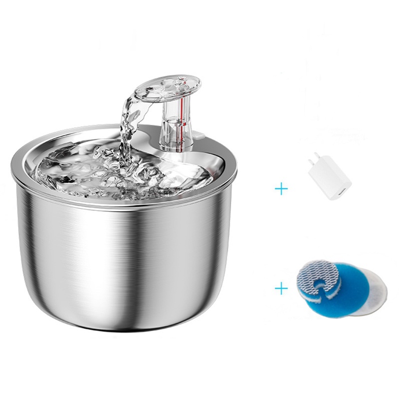 New pet smart water dispenser stainless steel 304 automatic circulation