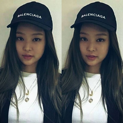 balenciaga cap on head