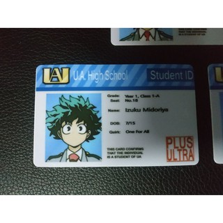 personalize or customize my hero academia student id | Shopee Philippines