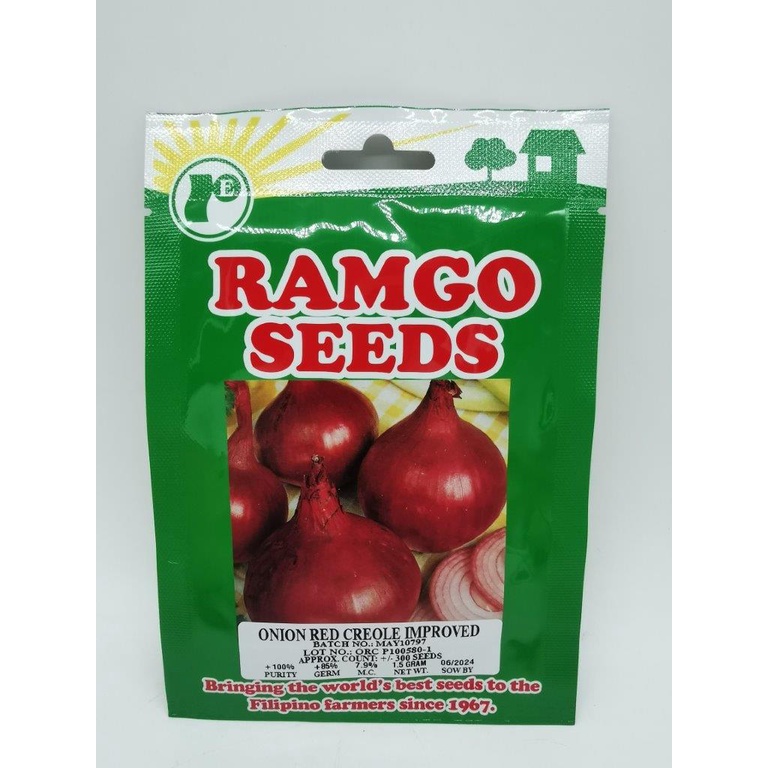 RAMGO ONION RED CREOLE SEEDS ( ORIGINAL GARDEN PACK ) Shopee Philippines