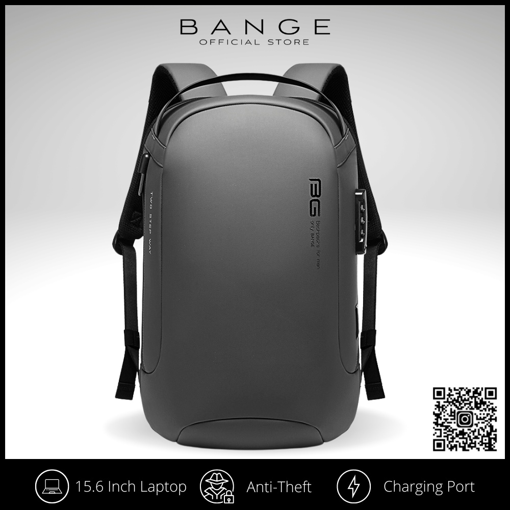 7225 BANGE Premium Quality Bag Backpack Anti Theft YKK Zipper Water