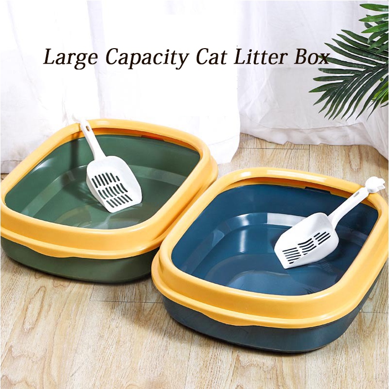 Cat Litter Box With Scoop Kitten Litter Box Cat Toilet Deodorization leakage prevention Litter Box #2