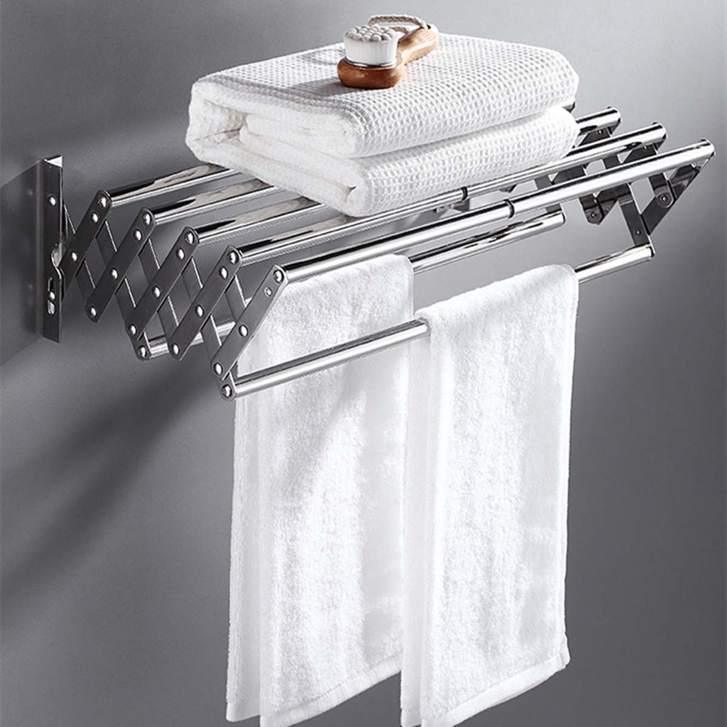 Towel rack shelf bathroom