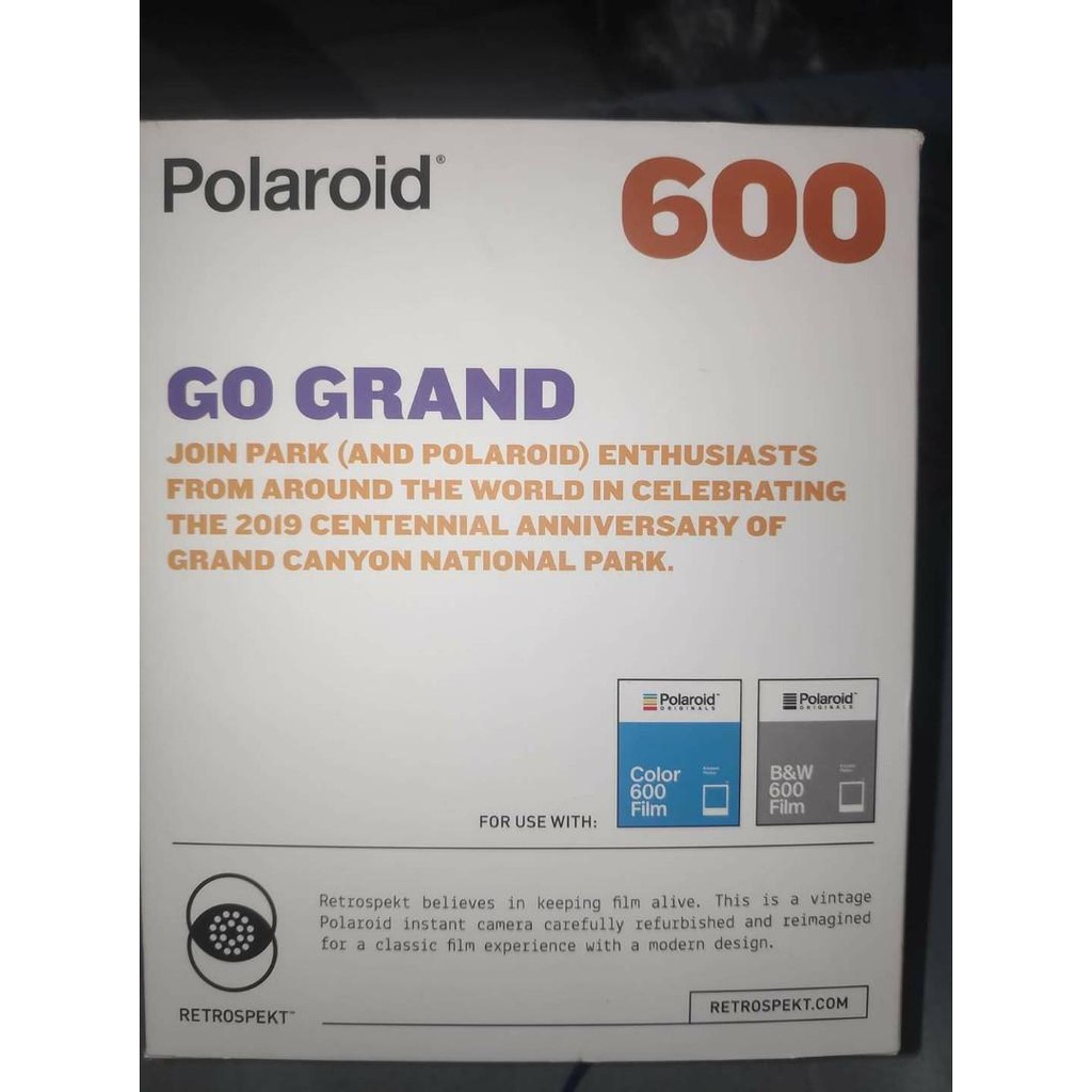 polaroid x retrospekt vintage grand canyon centennial 600 instant camera