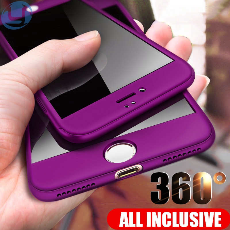 360 Full Cover Phone Case For iPhone 7 6 6s 8 Plus 5 5s SE Protective Cover For iPhone SE 2020 Case With Glass #6
