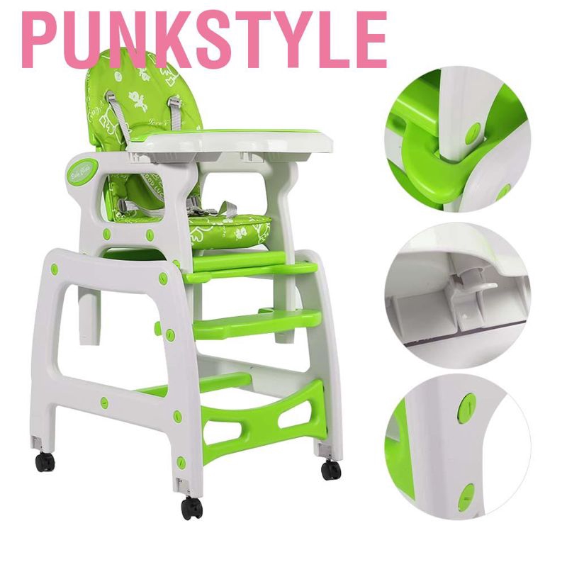 Punkstyle 3 In 1 Baby High Chair Compact Infant Feeding Seat Multi Purpose Toddler Shopee Philippines