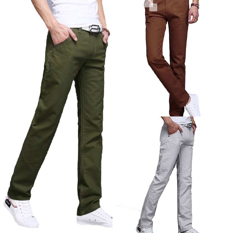 slim straight pants