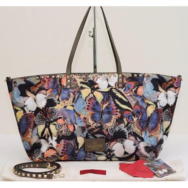 valentino butterfly tote