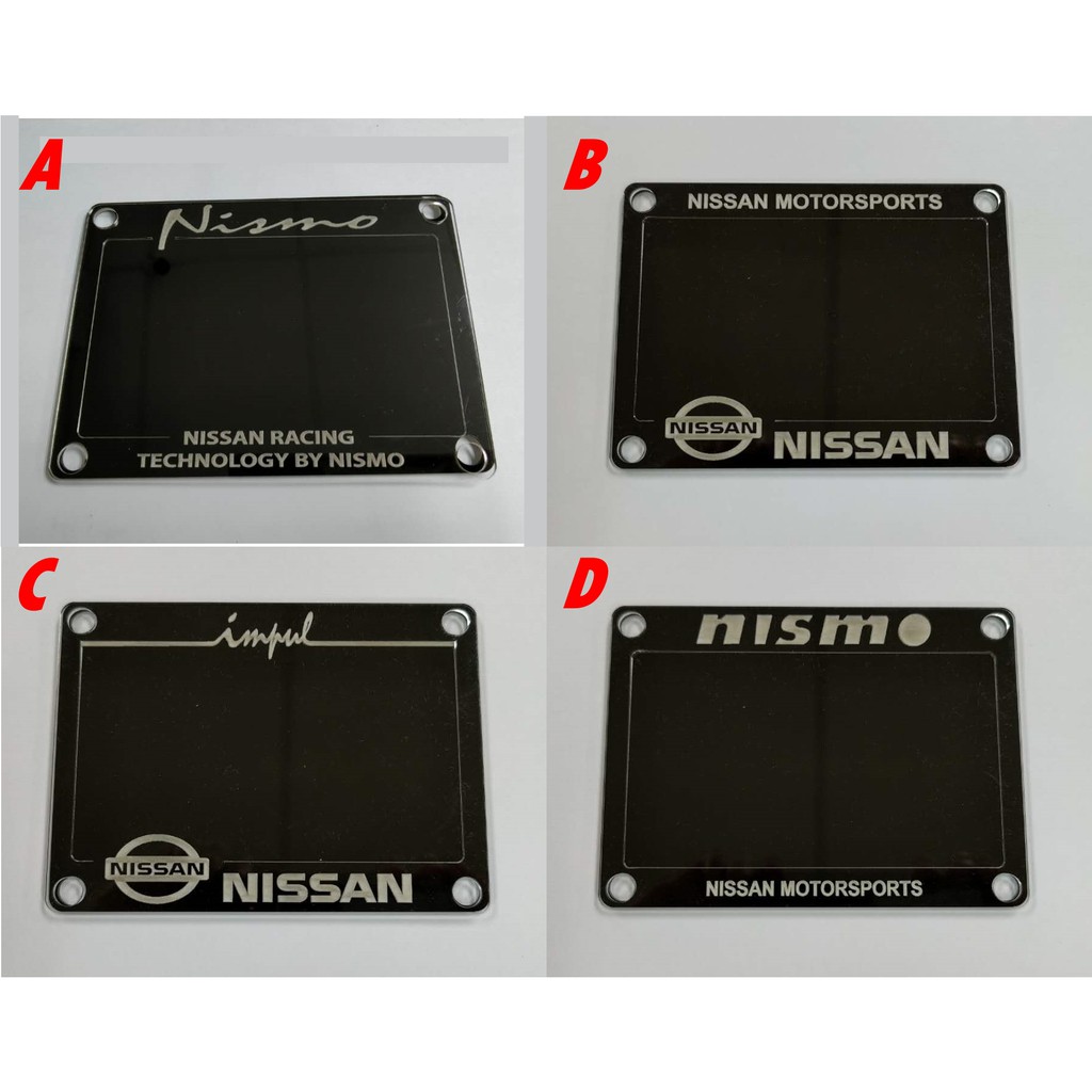 NISSAN NISMO IMPUL MOTORSPORT DESIGN ROADTAX ROAD TAX HOLDER ( SUCTION ...