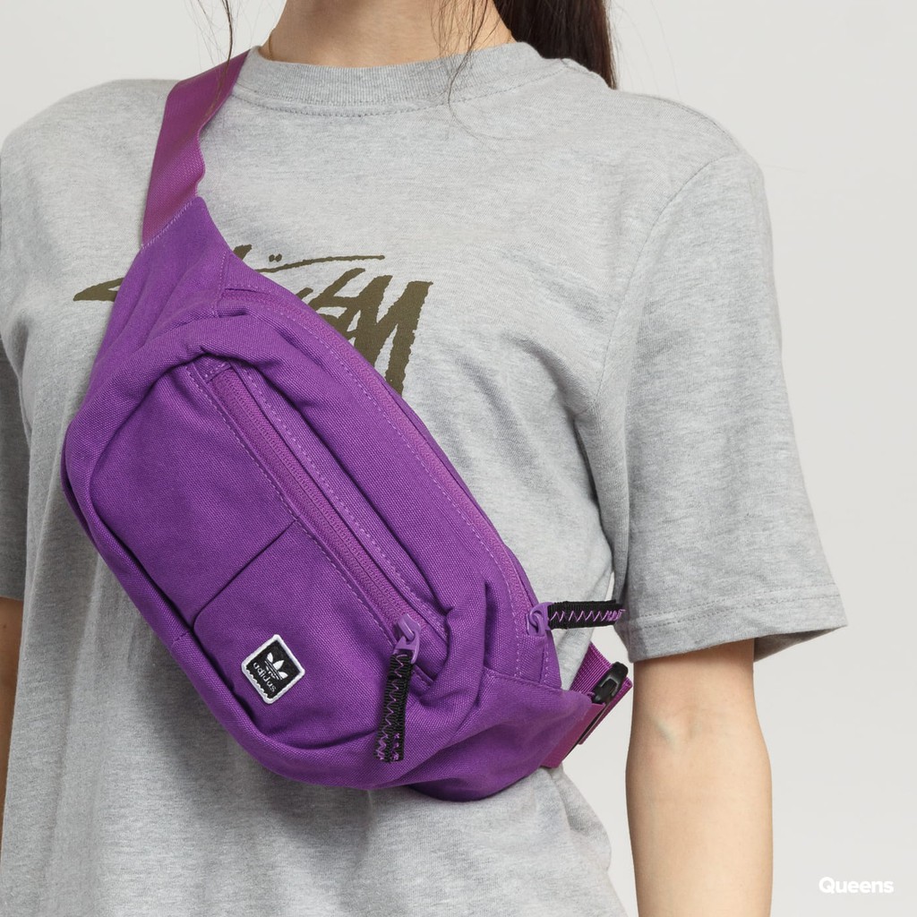 adidas waist bag purple