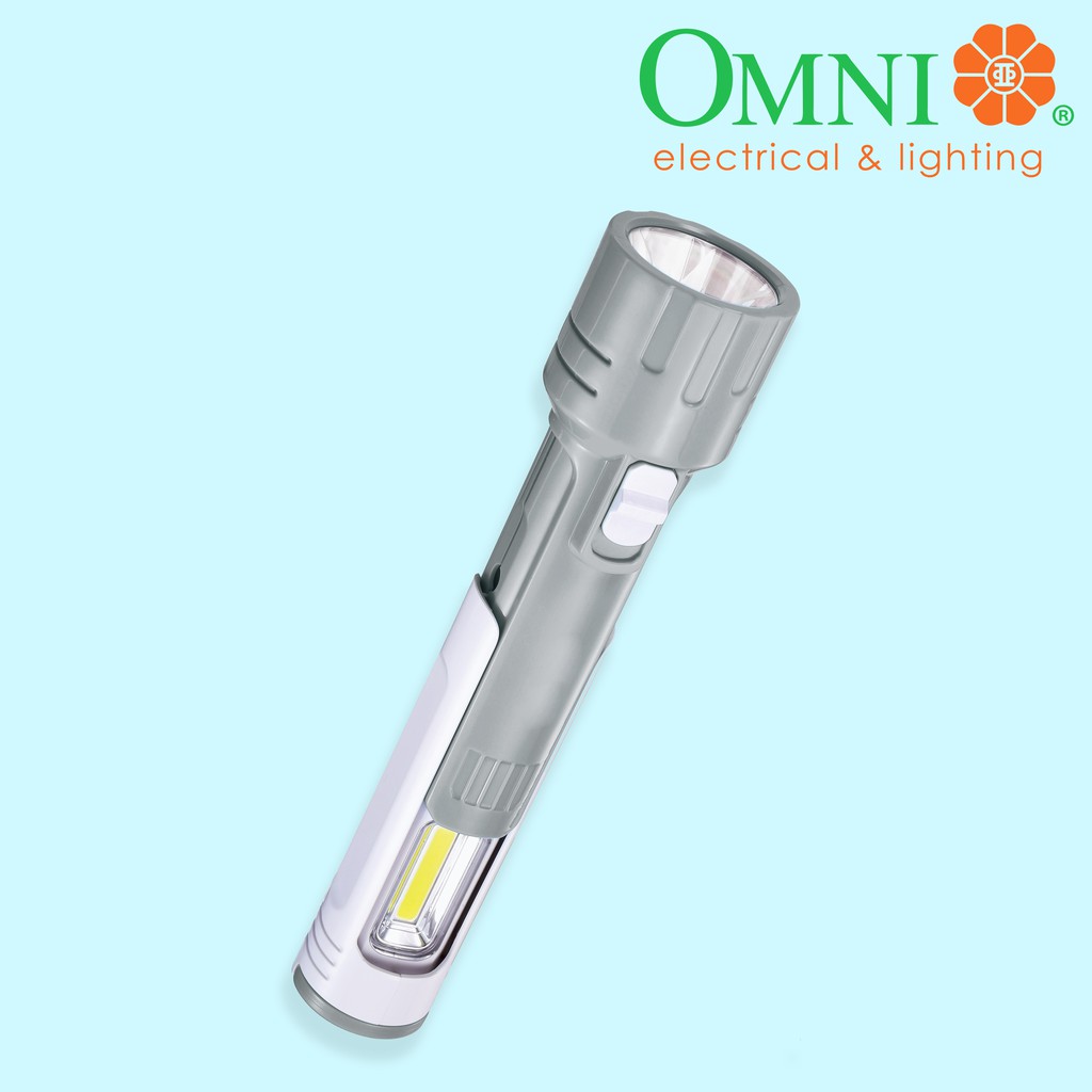 OMNI LED RECHARGEABLE FLASHLIGHT & Emergency Light Shopee Philippines