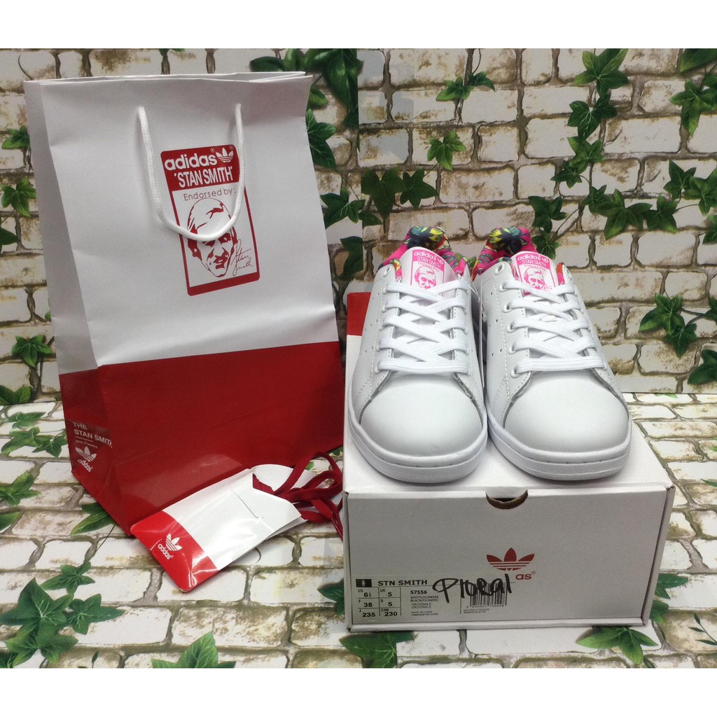 stan smith floral pink