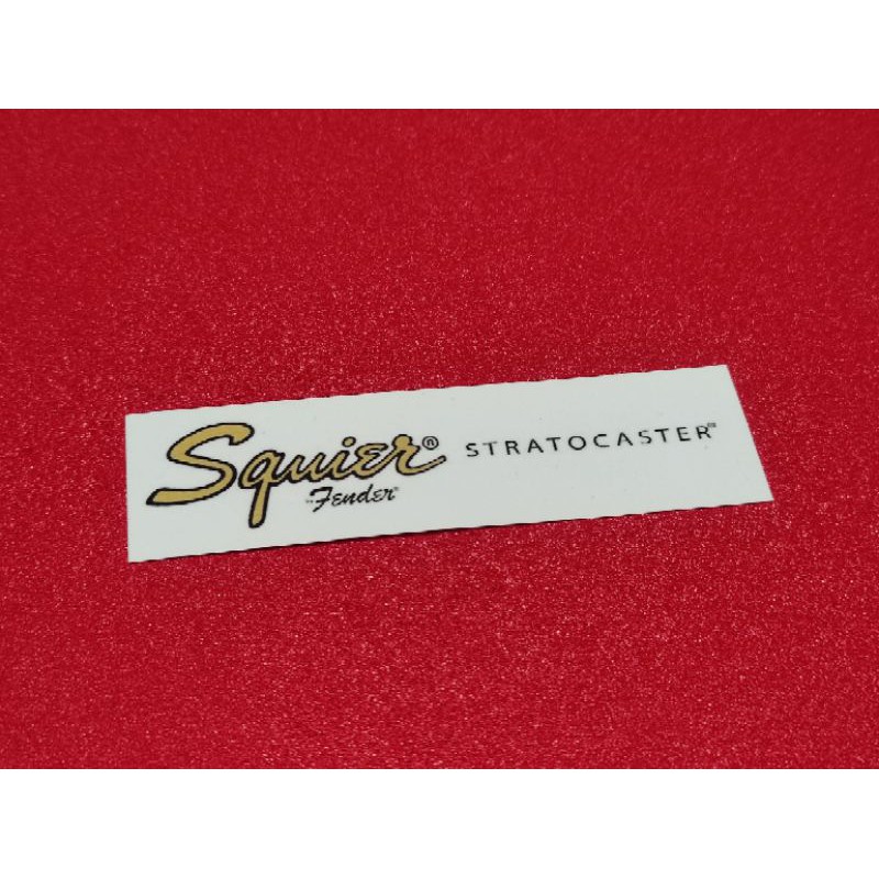 SQUIER STRATOCASTER BY FENDER WATER DECAL WATERSLIDE GUITAR DECALS