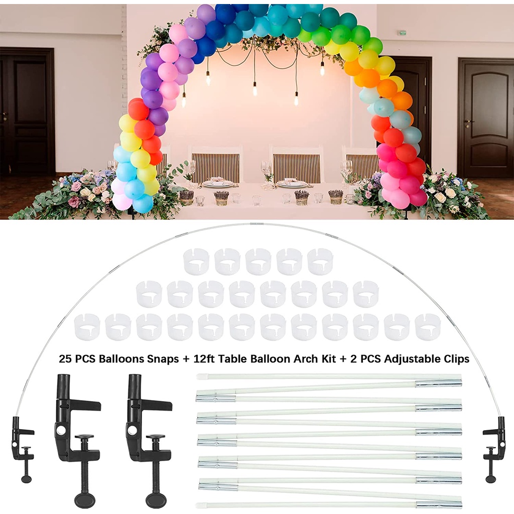 Electric Balloon Air Pump Balloon Inflator with 12ft Balloon Arch Kit Balloon Stand and 100Pcs Balloons for Birthday Wedding Party Christmas 170 PCS Balloon Pump Balloon Arch Kit 