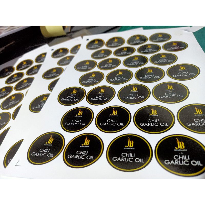 PACKAGING STICKER FOR YOUR PRODUCTS/WATERPROOF PRINT GLOSSY PAPER ...