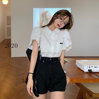 high waisted denim shirts