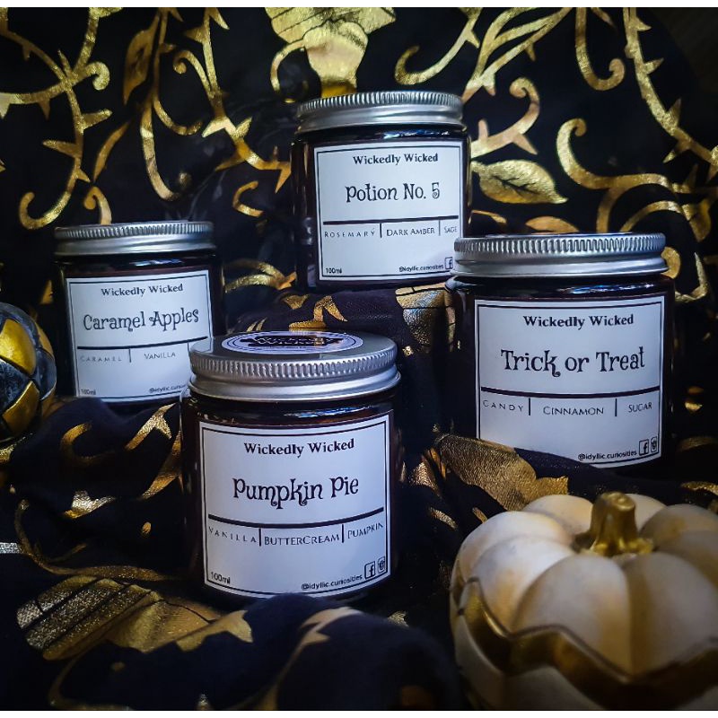 Wickedly Wicked Artisan Scented Candles. Samhain 2022 collection