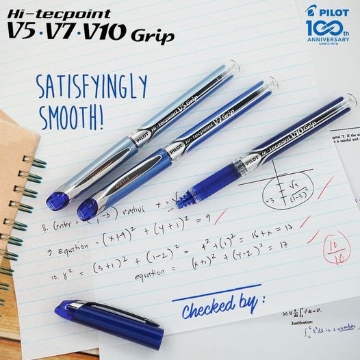Pilot Hi-Tecpoint V10 Grip Set Of 3 Blueaa - View #12
