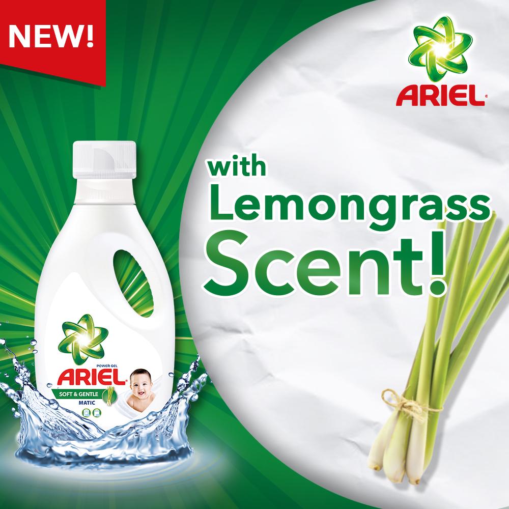 Ariel Liquid Detergent Soft and Gentle Pouch Refill (810mL) Set of 3