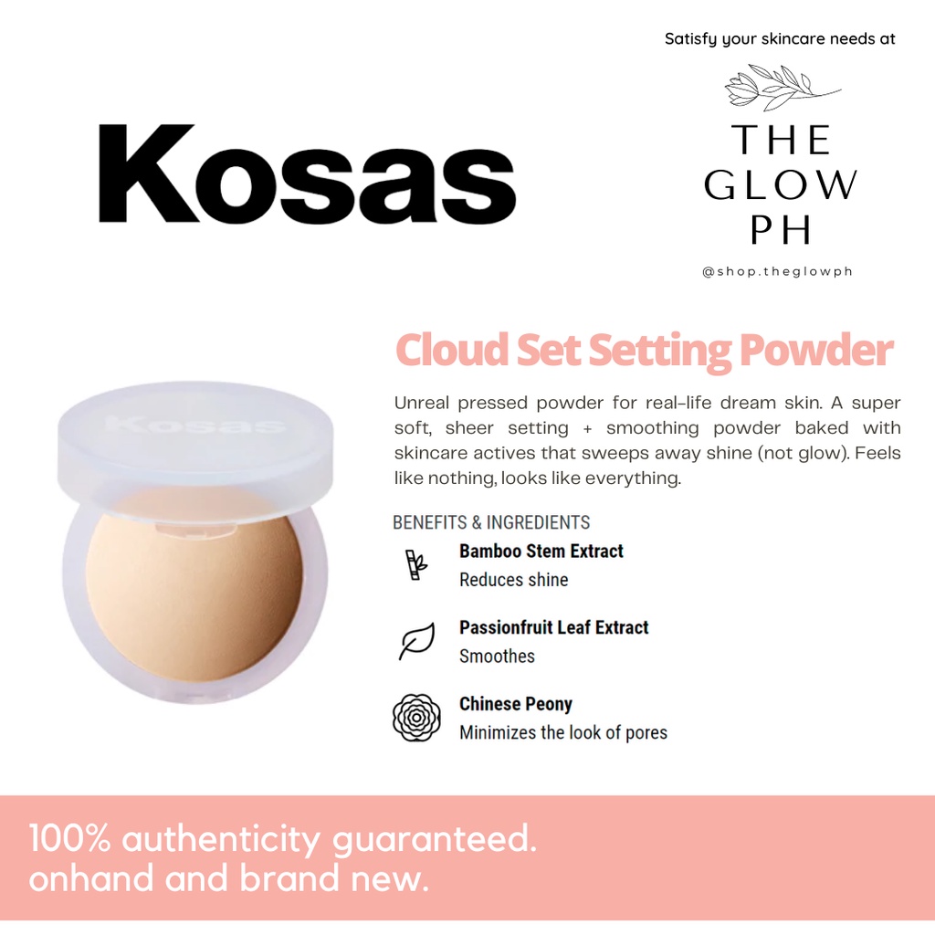 KOSAS Cloud Set Setting Powder Shopee Philippines