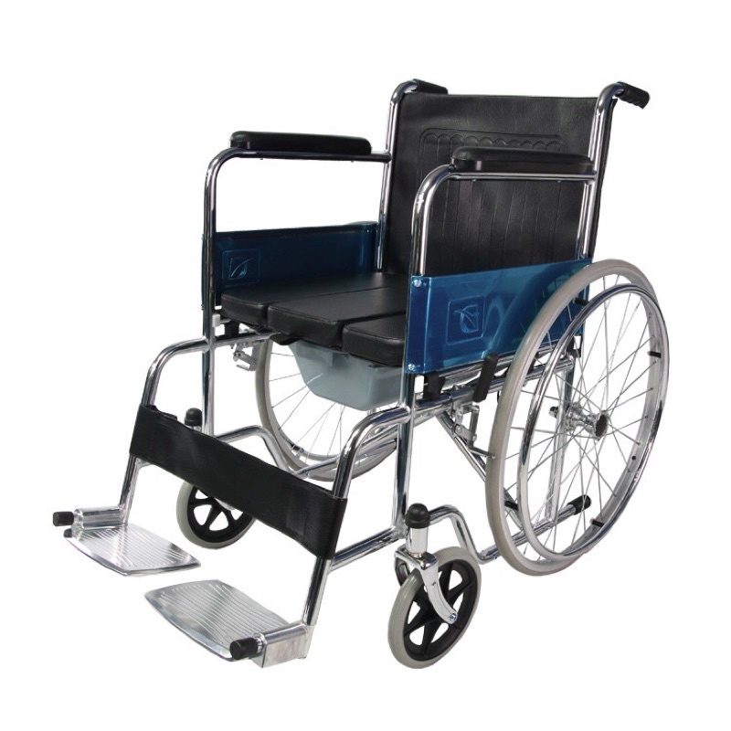 Heavy Duty Commode Wheelchair