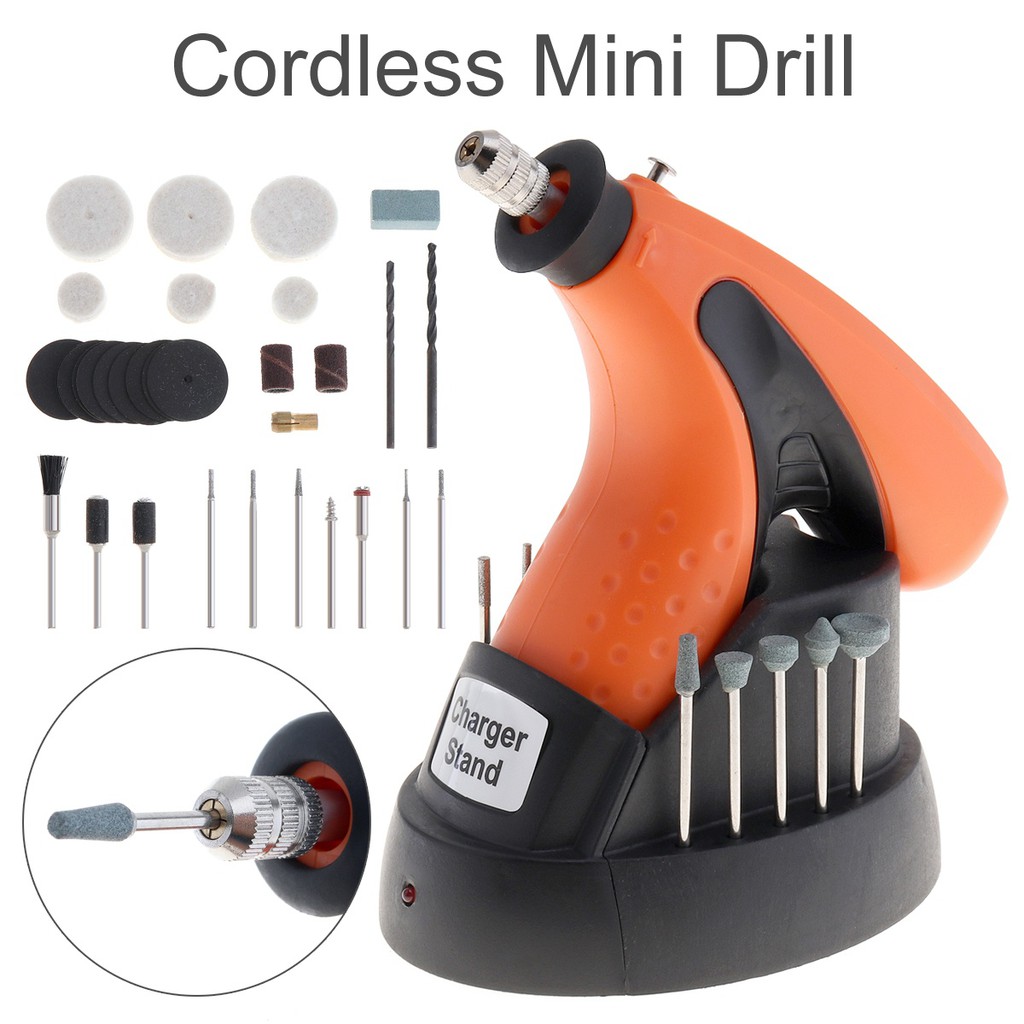 Rechargeable Cordless Mini Drill Electric Grinder Kit Shopee Philippines