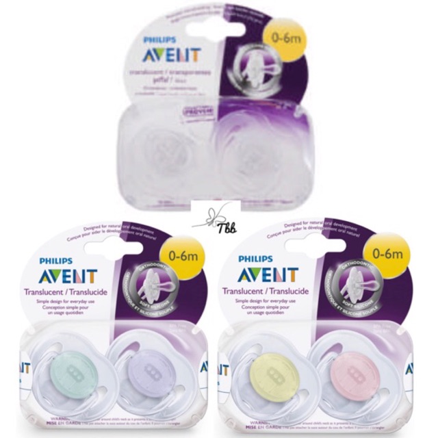 philips avent translucent orthodontic infant pacifier