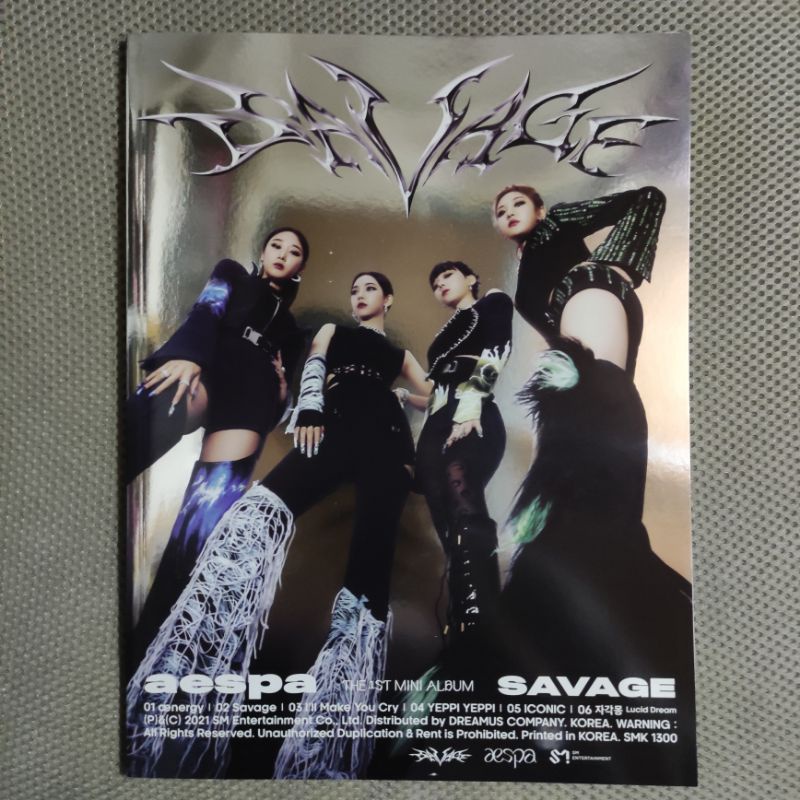 AESPA SAVAGE ALBUM (unsealed) Shopee Philippines