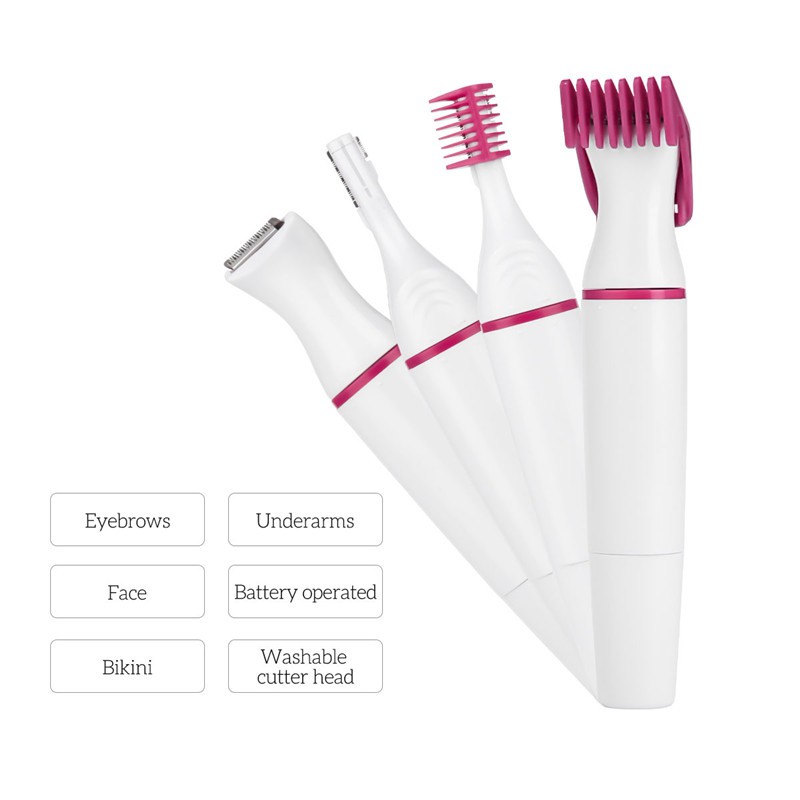 Electric Women Eyebrow Trimmer Facial Body Hair Shaver Razor