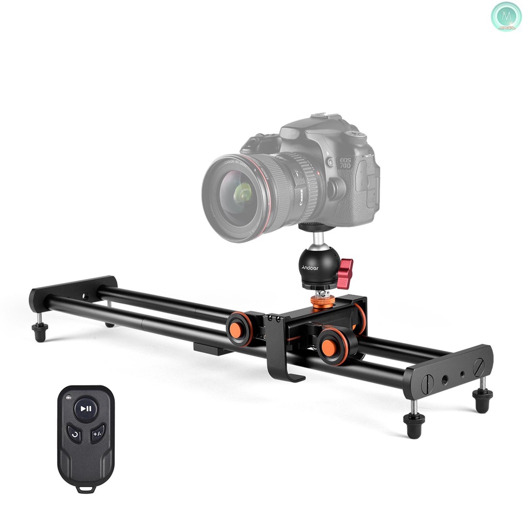insRX Andoer Camera Video Dolly Slider Kit with 3wheel Auto Dolly Car