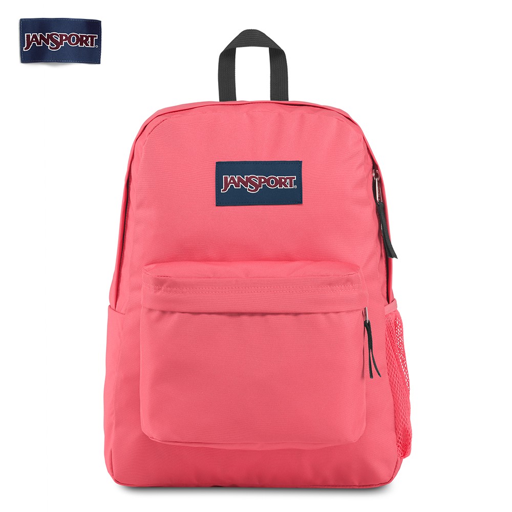 bright pink jansport backpack
