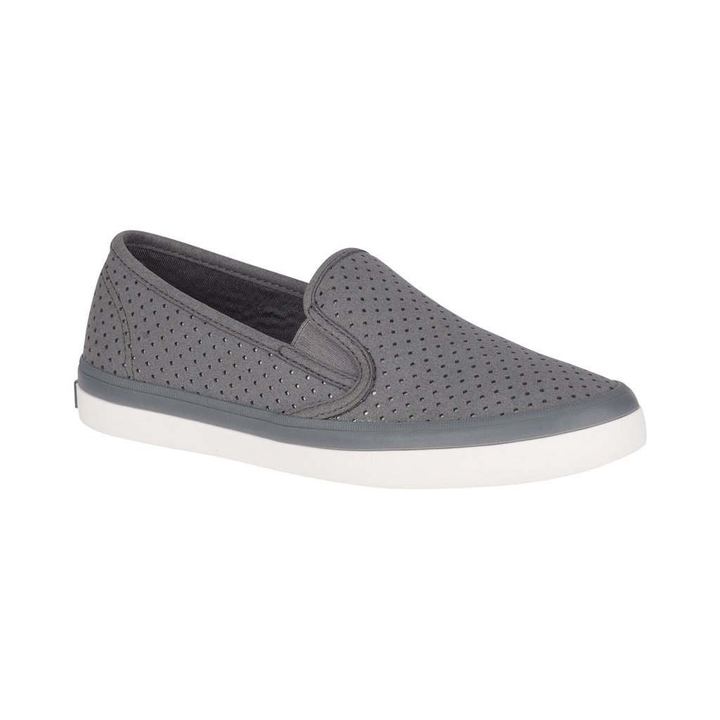 Sperry Sperry Ladies Seaside Perforated Varsity / Grey | Shopee Philippines