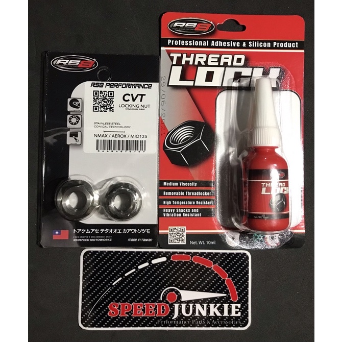 RS8 CVT Locking Nut with Thread Lock Adhesive / Conical Locking Nut