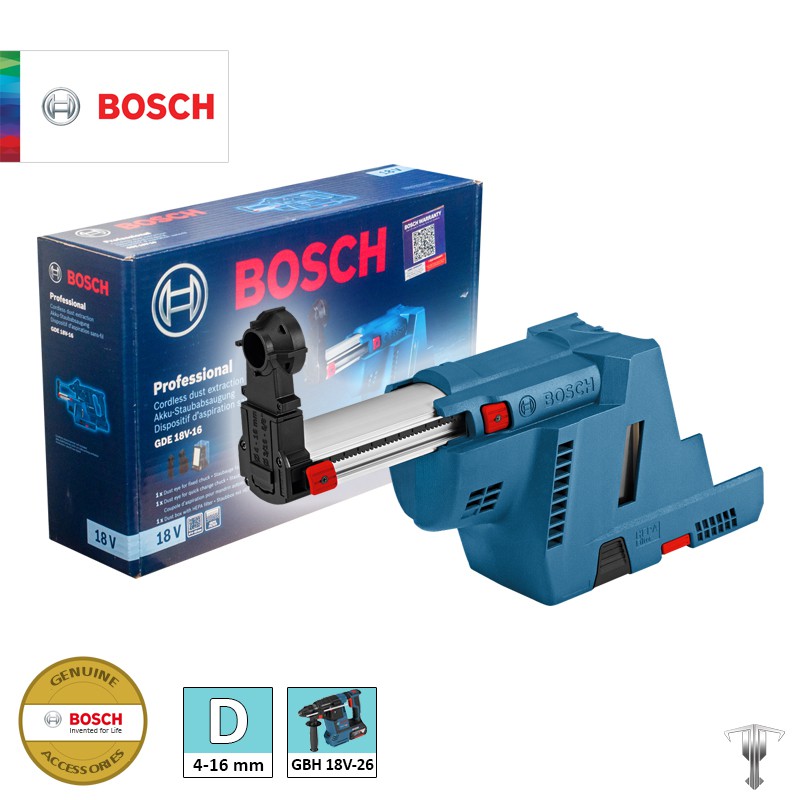 Bosch Gde 18v 16 Professional Cordless Dust Extraction System For Bosch Gbh 18v 26 Rotary Hammer Shopee Philippines