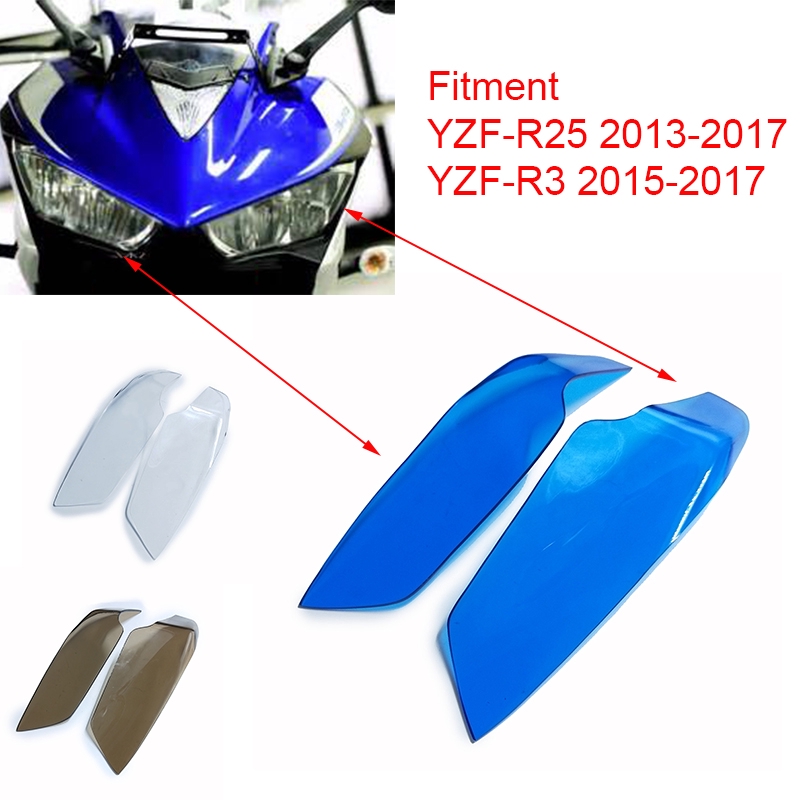 yamaha r3 headlight cover