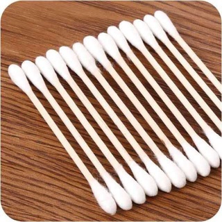 Double head wood cotton buds cotton swabs cotton buds small #4