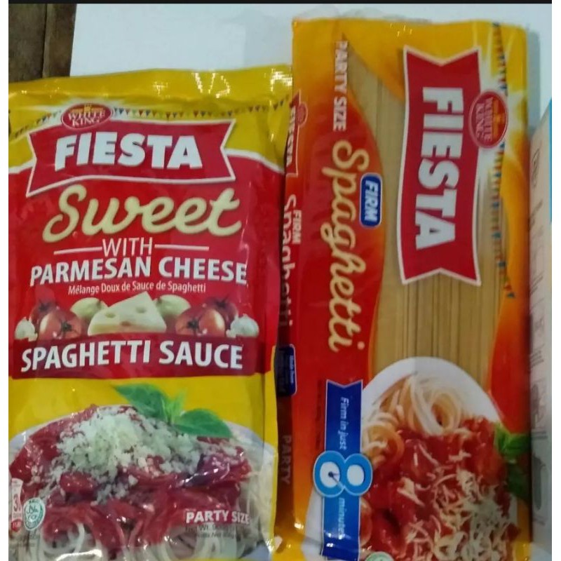 Fiesta Sweet Spaghetti Sauce 900g ang Fiesta Firm Spaghetti 800g