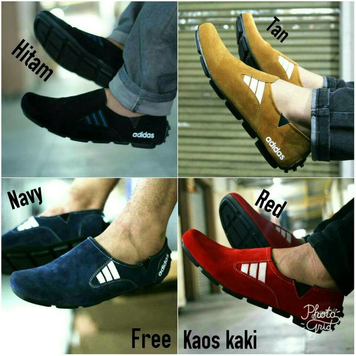 adidas suede slip on