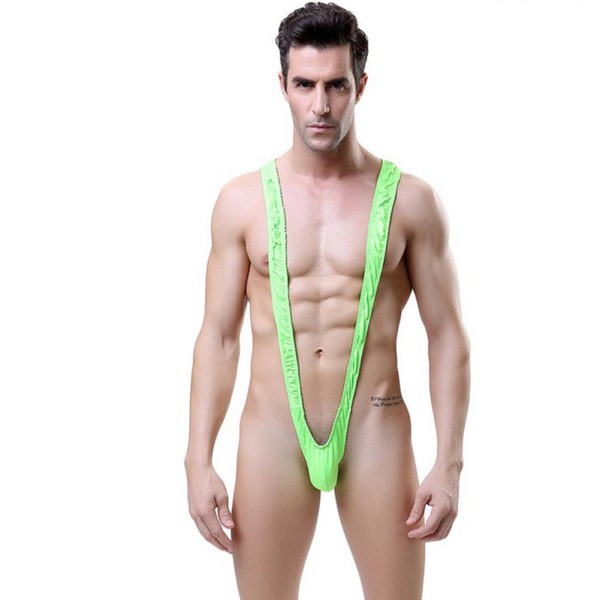 man in one piece bathing suit